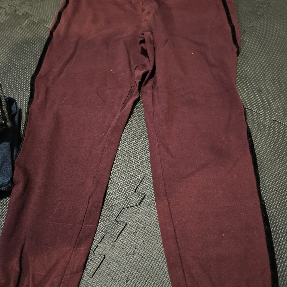 LOFT Deep Burgundy Trousers